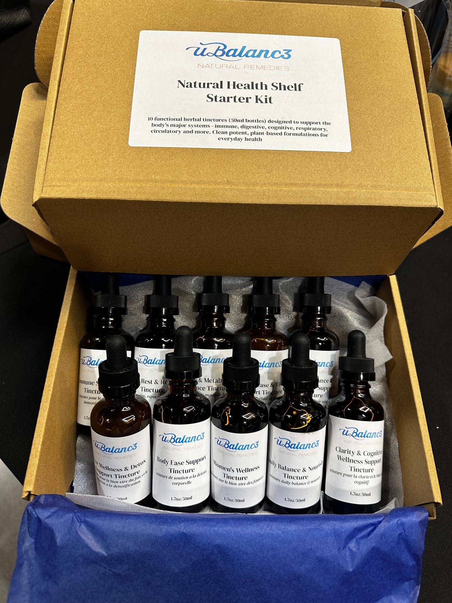 Natural Health Shelf Start Kit - 10, 50ml Tinctures